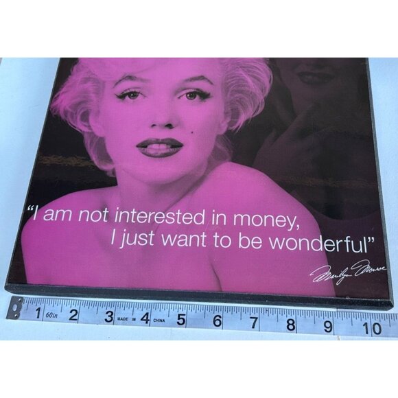 HOME by Target Brands 2009 Celebrity Quotes Marilyn Monroe Wall Decor Plaque - Picture 5 of 13